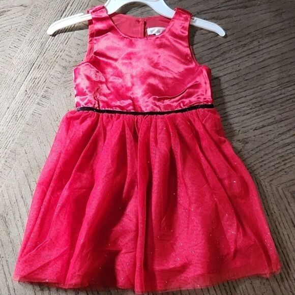 Red Christmas dress size 5 Nannette kids - Picture 1 of 9